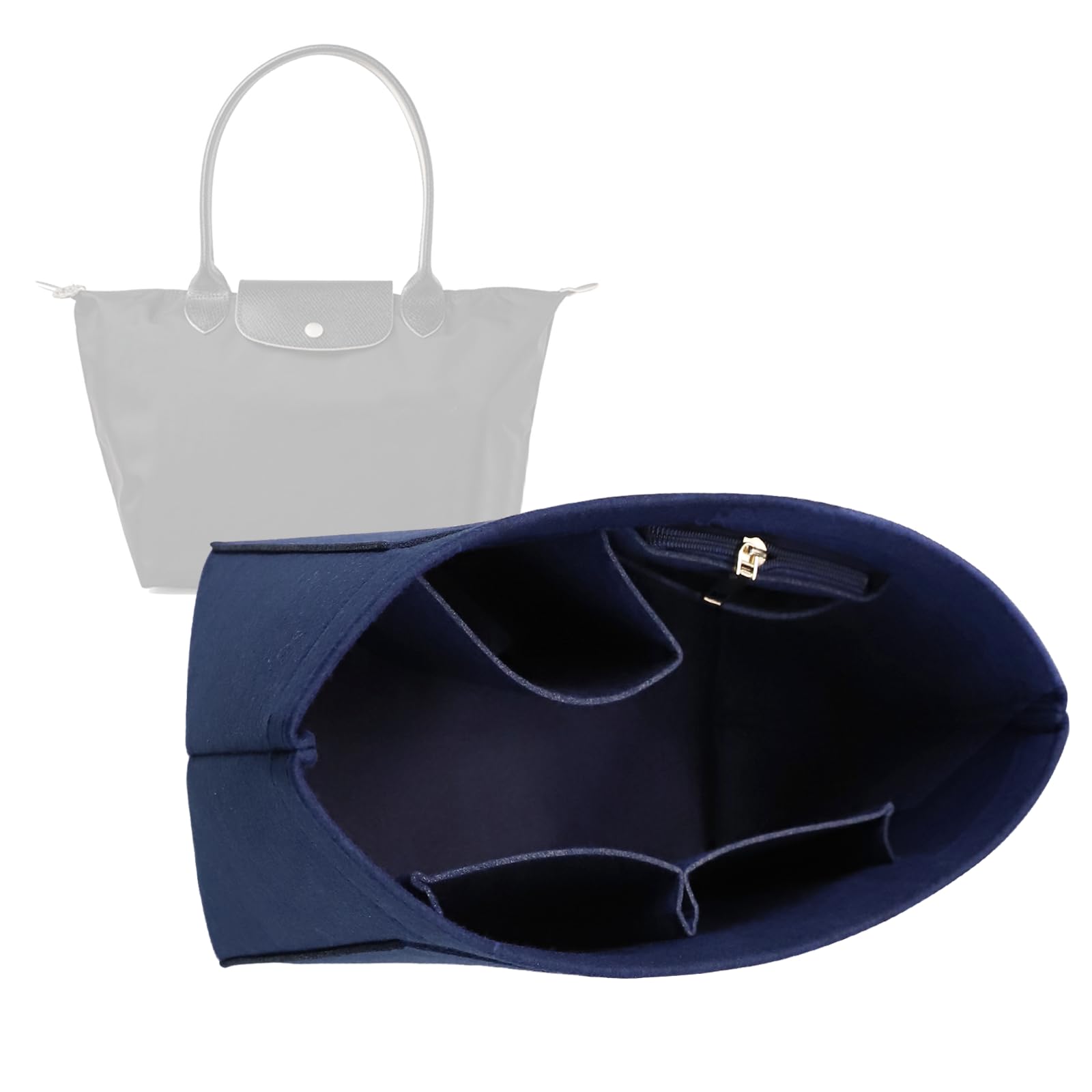 bag Organizer Insert for le pliage organizer insert Handbags Organizer1012blue-M