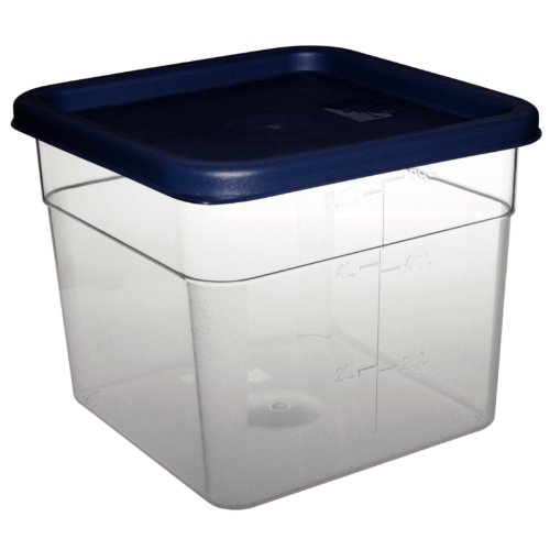 Vogue CF022 Square Storage Container 5.5Ltr Clear Measuring Food Freezer Tubs