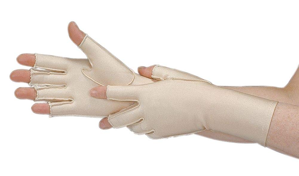 Gentle Compression Gloves 3/4 Finger, Wrist, Right, Small