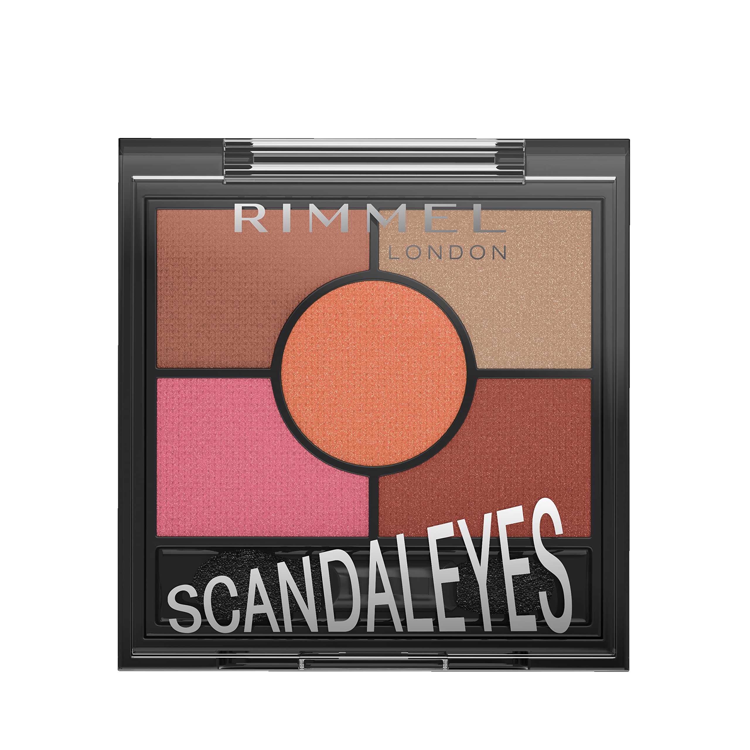 Rimmel London Scandaleyes 5 Pan Eyeshadow Palette, Burgundy Pink