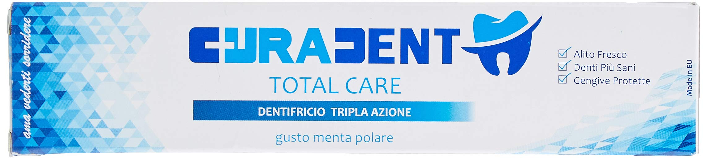 Cura Farma Curadent Total Care Toothpaste Triple Action Fresh Breath Healthy Teeth Protected Gums - (12 Pieces White Revolution) - 2.7 kg