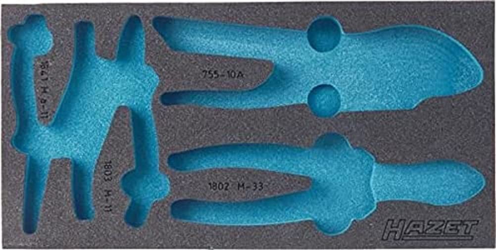 HAZET 163-121L 2-Component Soft Foam Insert - Multi-Colour
