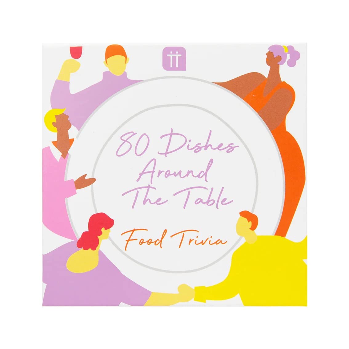 Talking tables 80 Dishes Food Trivia Game - Card Game For Couples, Families, Friends and Foodies - 80 Cards