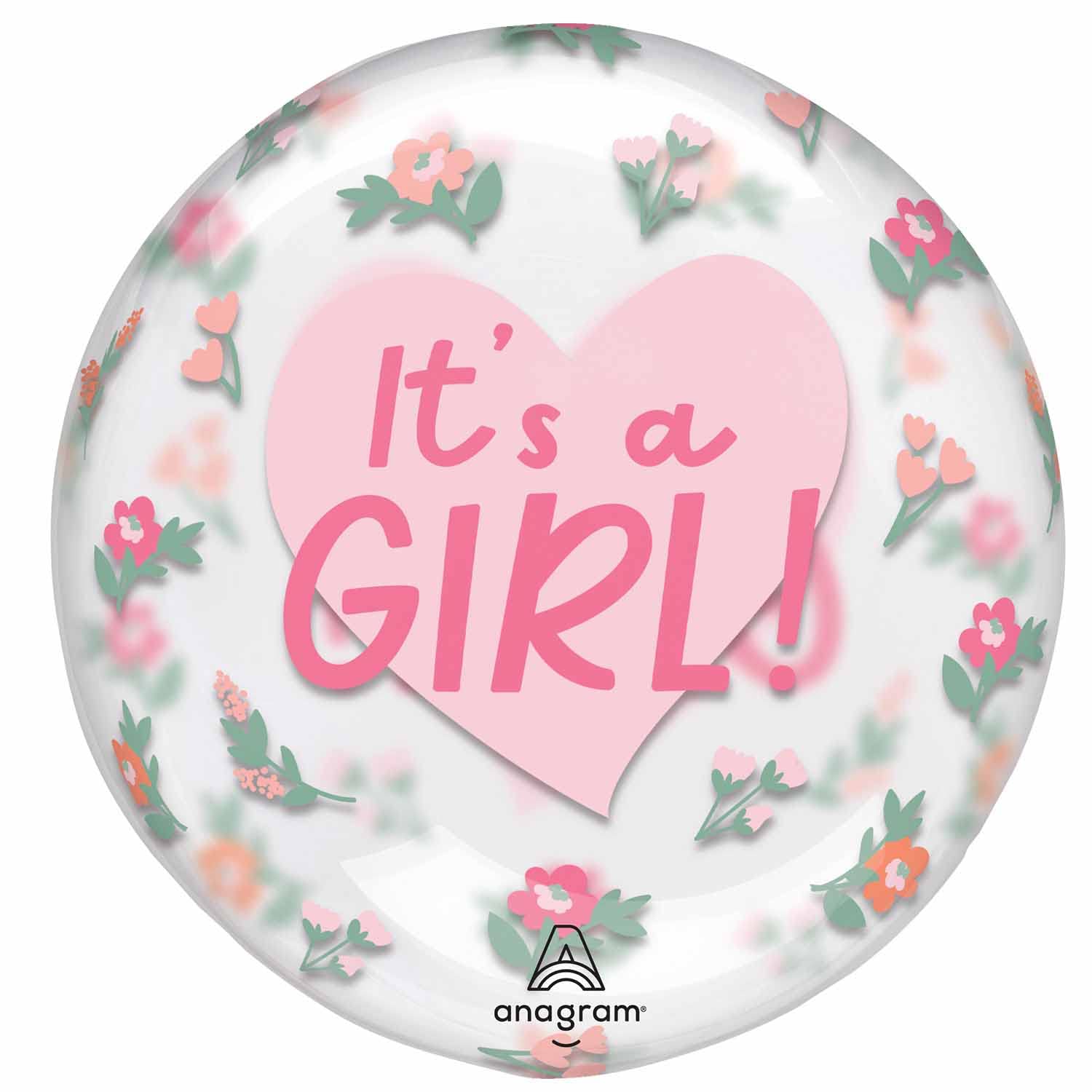 Amscan 4532011 Clearz: It'S A Girl Floral