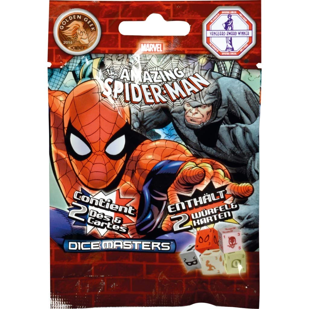 Wizkids 272146 Marvel Dice Masters Spider Man Gravity Feed Trading Card Game Multi-Coloured