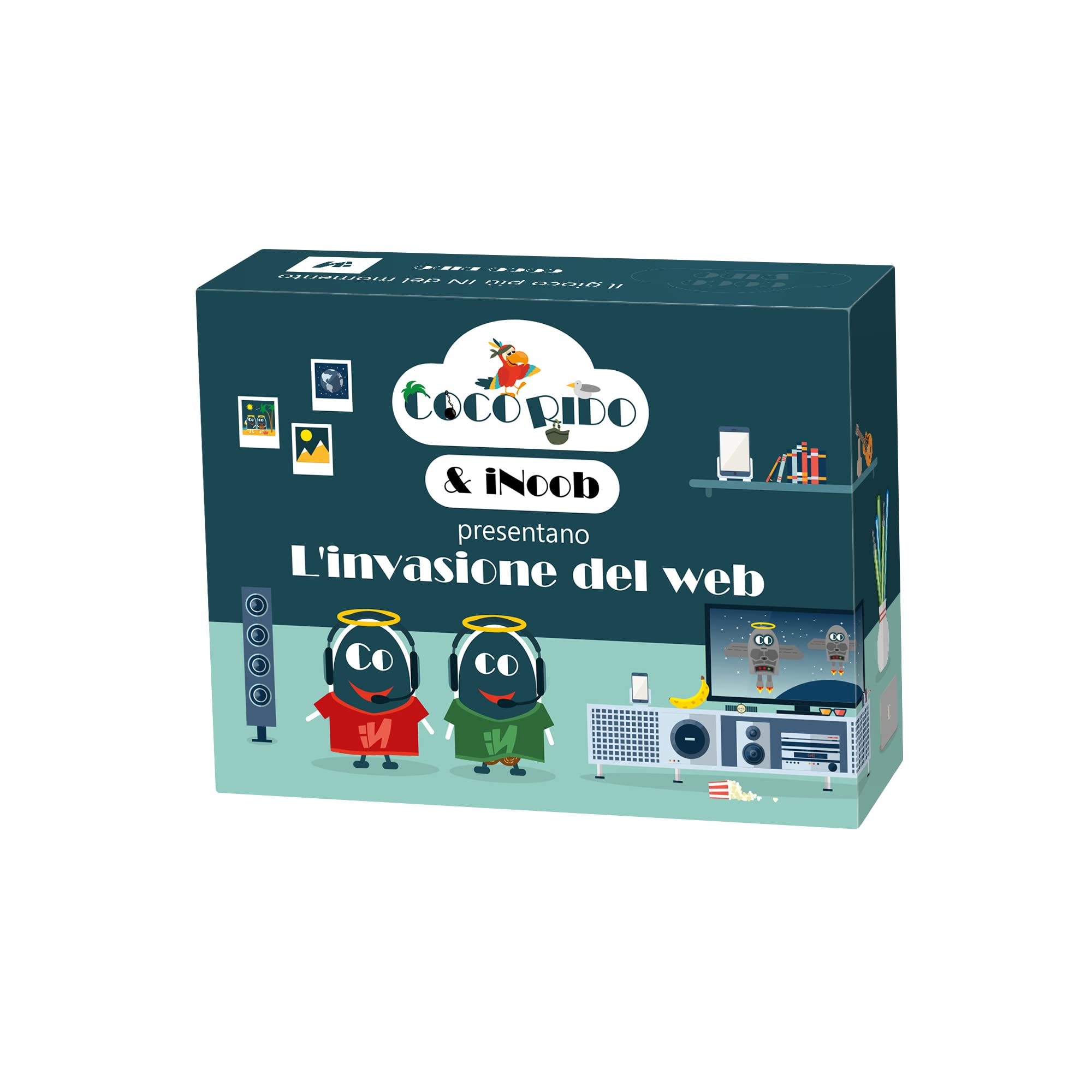 Asmodee – Coco Rido: The Invasion of the Web, Card Game, Black Humor, Age 18+, Italian Edition, 0707