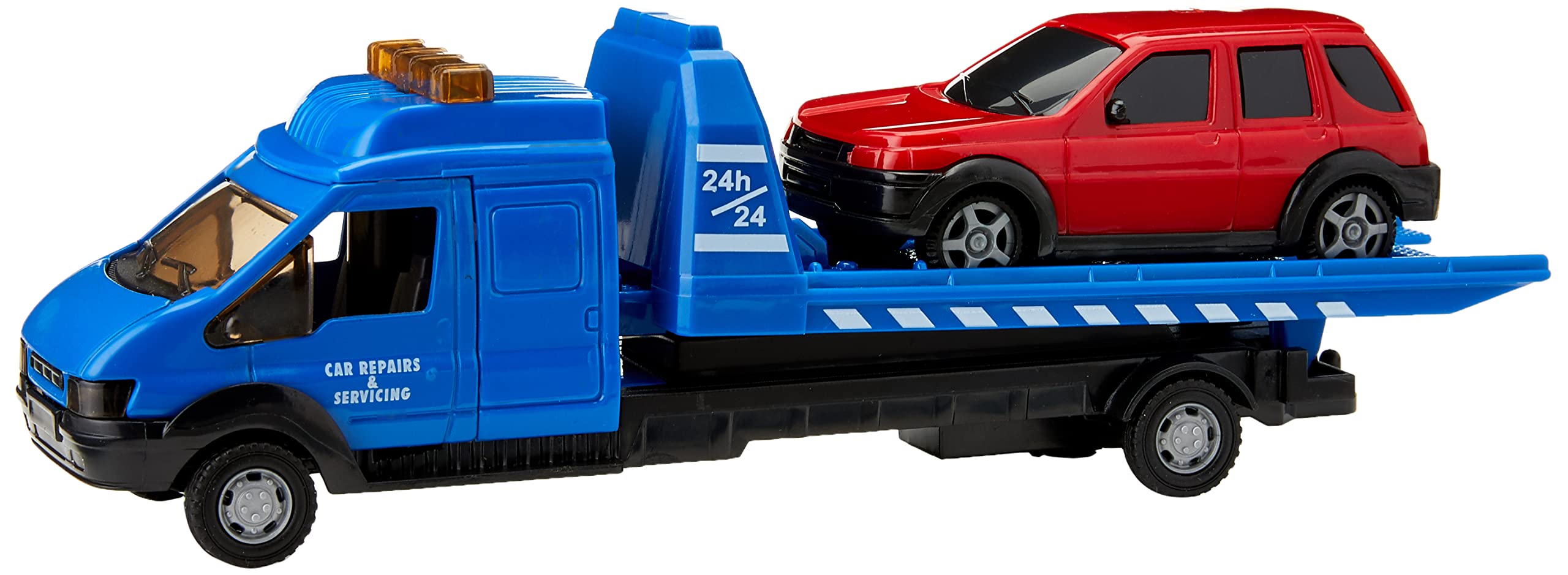 MOTOR ZONE from Peterkin | Recovery Truck Toy Vehicle | 22cm Recovery Truck with working lift, winch and car | 1:48 Scale | Diecast Vehicles | Ages 3+,Assorted