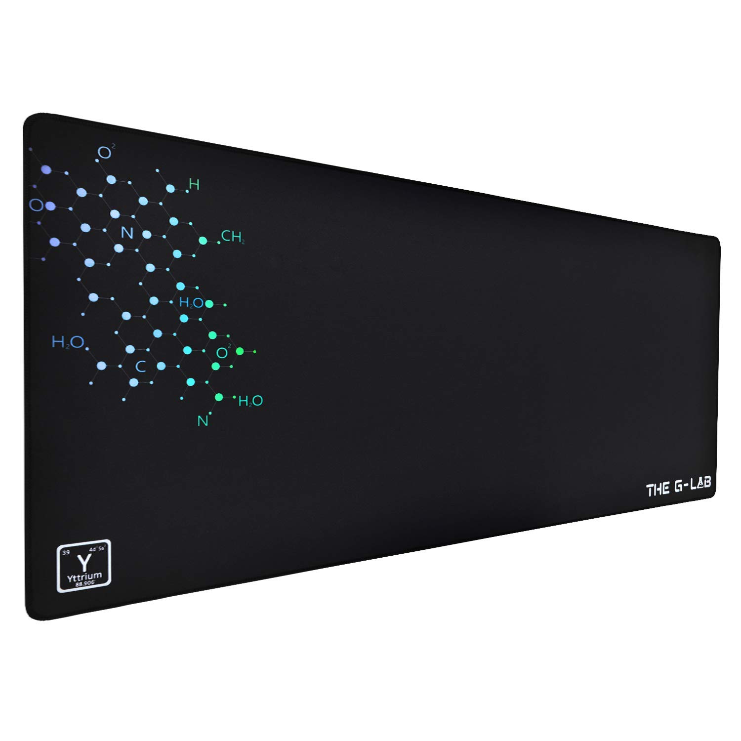 THE G-LAB - PAD YTTRIUM - XXL Non-Slip Rubber Base Mouse Mat - 900*400*4mm for Mice, Keyboards and Gaming Peripherals