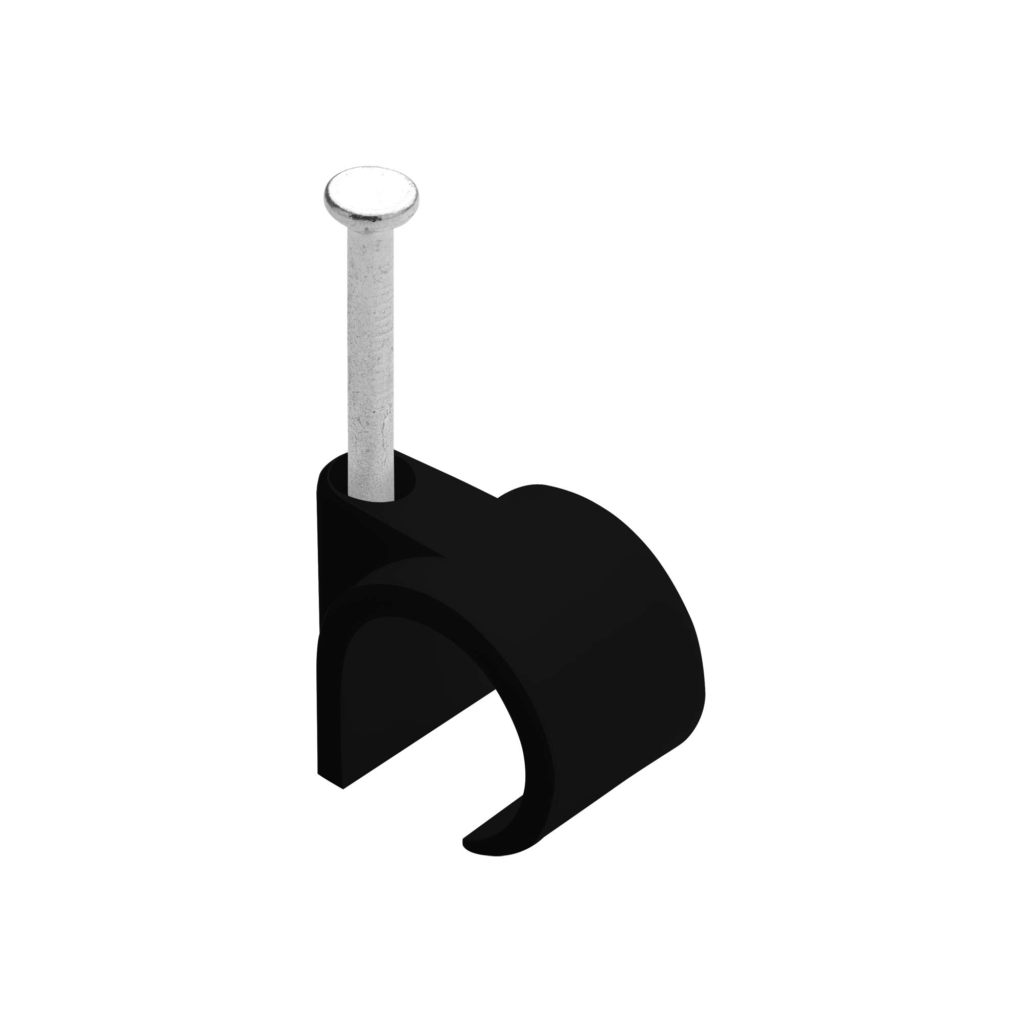 DEBFLEX 700425 Tie Tidy-Electrical Attachment Cable Steel Nail-50 Wire Ties D12/16 Black