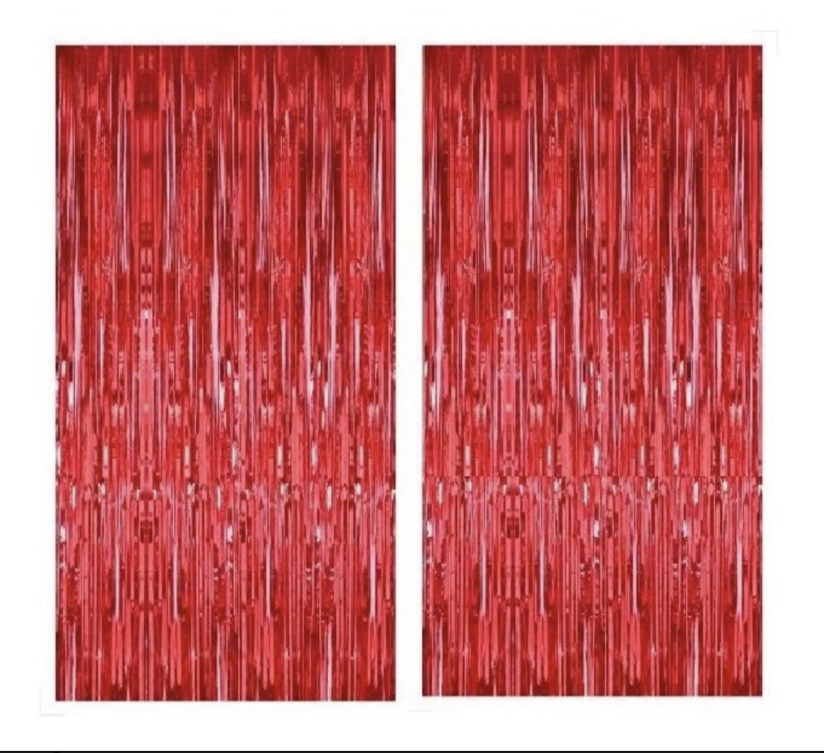 Siler Tinsel FOIL Fringe Curtain Backdrop Birthday Graduation Celebration Bachelorette Valentines Party Celebration Event Decoration Photo