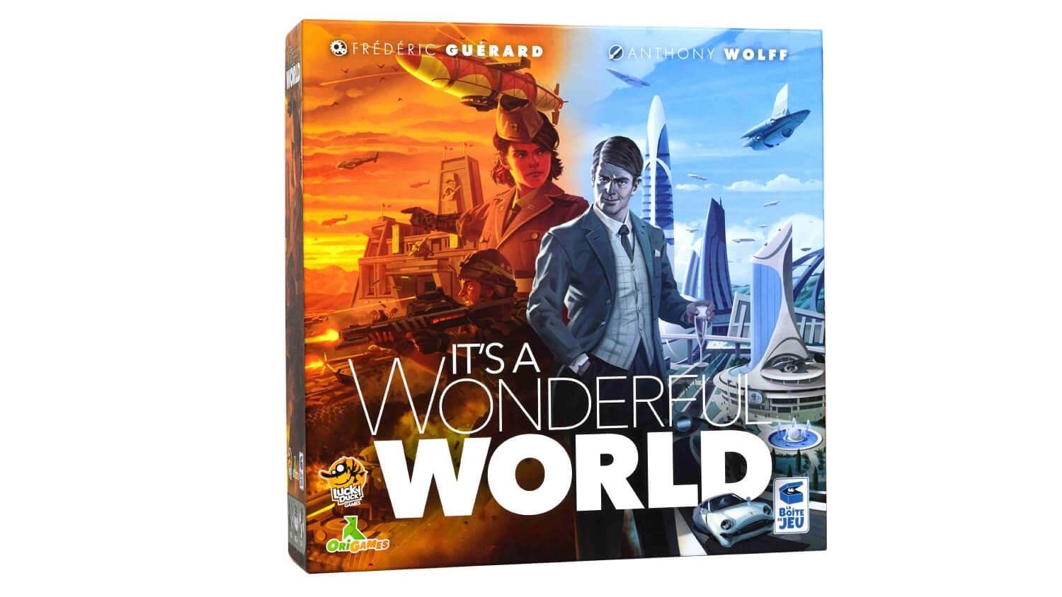 It's A Wonderful World Board Game - Build Your Empire in This Strategic Card Game for Kids and Adults, Ages 14+, 1-5 Players, 30-60 Minute Playtime, Made by Lucky Duck Games
