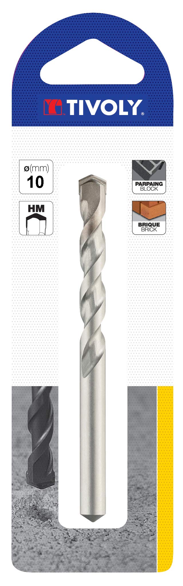 Tivoly Pro Concrete Drill Bit, Clear, 10900220400