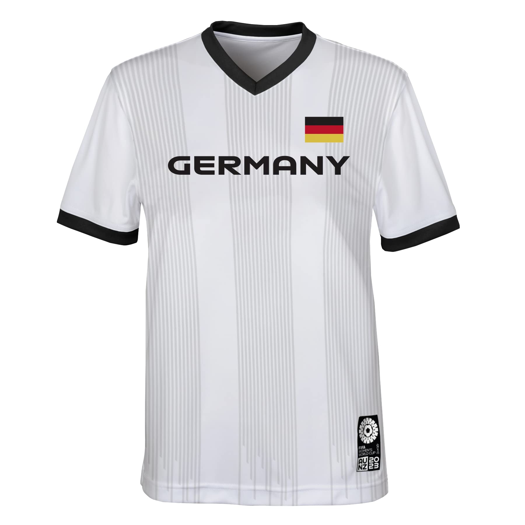 Official 2023 Women's Football World Cup Kids Team Shirt, Germany, White, 7 Years