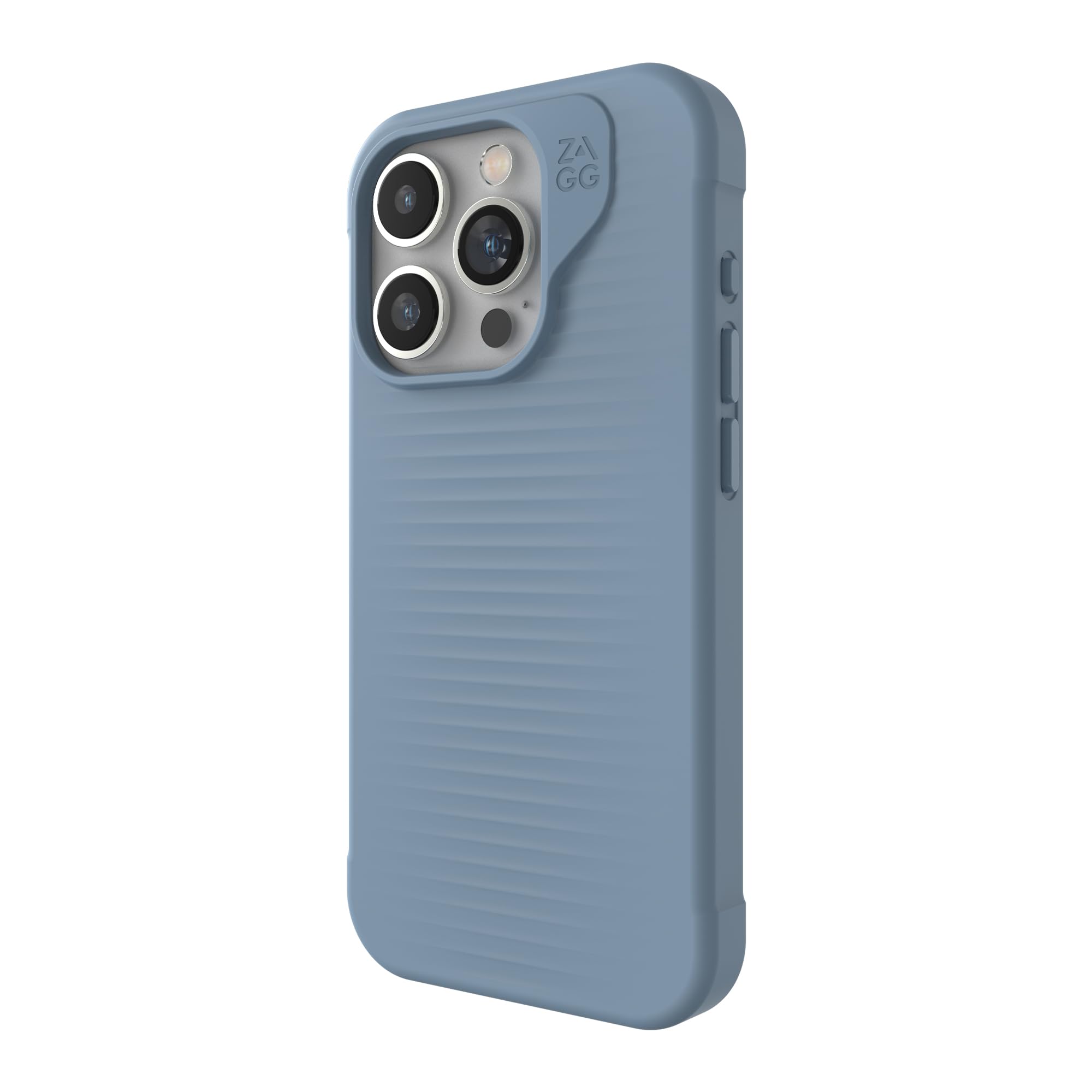 ZAGG Luxe Snap iPhone 15 Pro Case - Protective Cell Phone Case, Drop Protection (10ft/3m), Durable Graphene Material, Slim and Lightweight MagSafe iPhone Case for iPhone 15 Models Blue