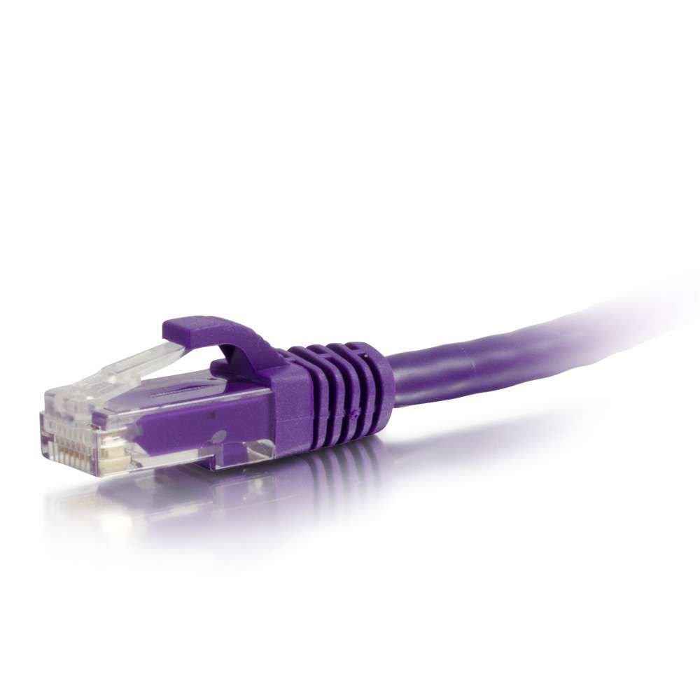 C2G 04033 Cat6 Cable - Snagless Unshielded Ethernet Network Patch Cable, Purple (30 Feet, 9.14 Meters)