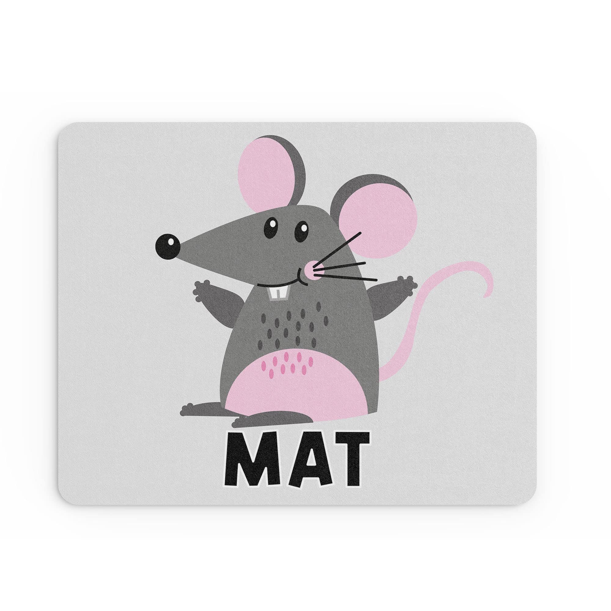 Funny Mouse Mat Office Work Mousepad Desk Accessories Computers Colleague Coworker Mouse Animal Word Play Mousemat Rat Gift Banter MM401