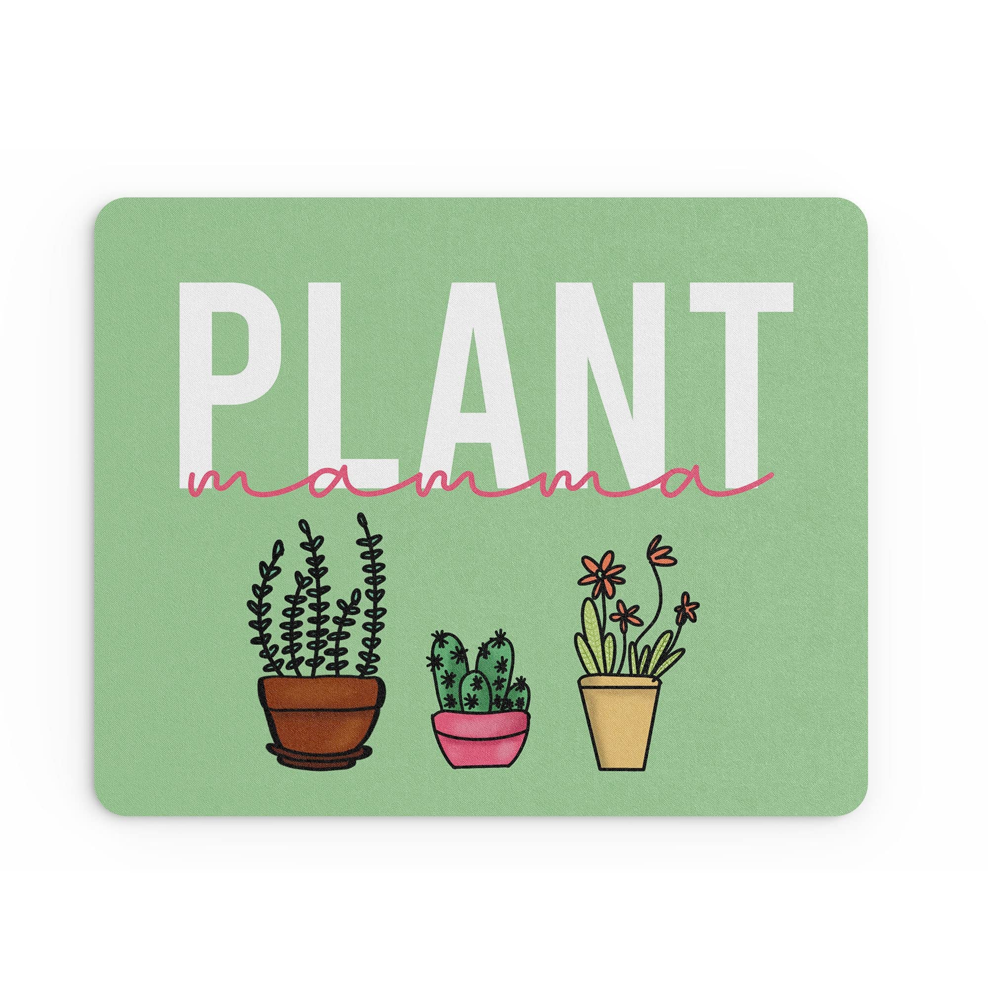 Tongue in Peach Funny Mouse Mat | Office Work Mouse Pad Desk Accessories Computer Admin Coworker Colleague | Plant Mamma | Nature Flowers For Her | MM117