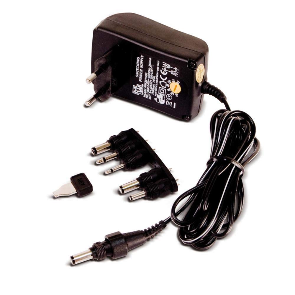 Engel Axil Boston AL0872E-Alimentador de corriente 3-12 con tips, 7 V 1500 mA, Colour-Black