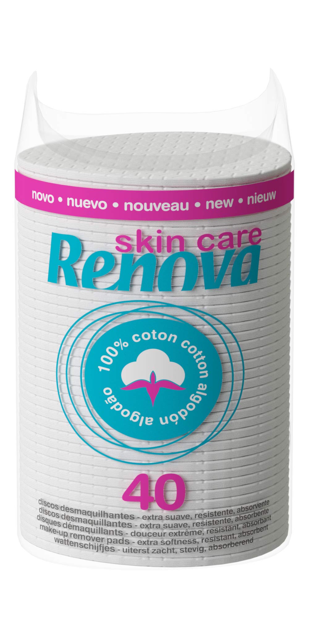 Renova Makeup Discs, Pack of 1, 40 Units