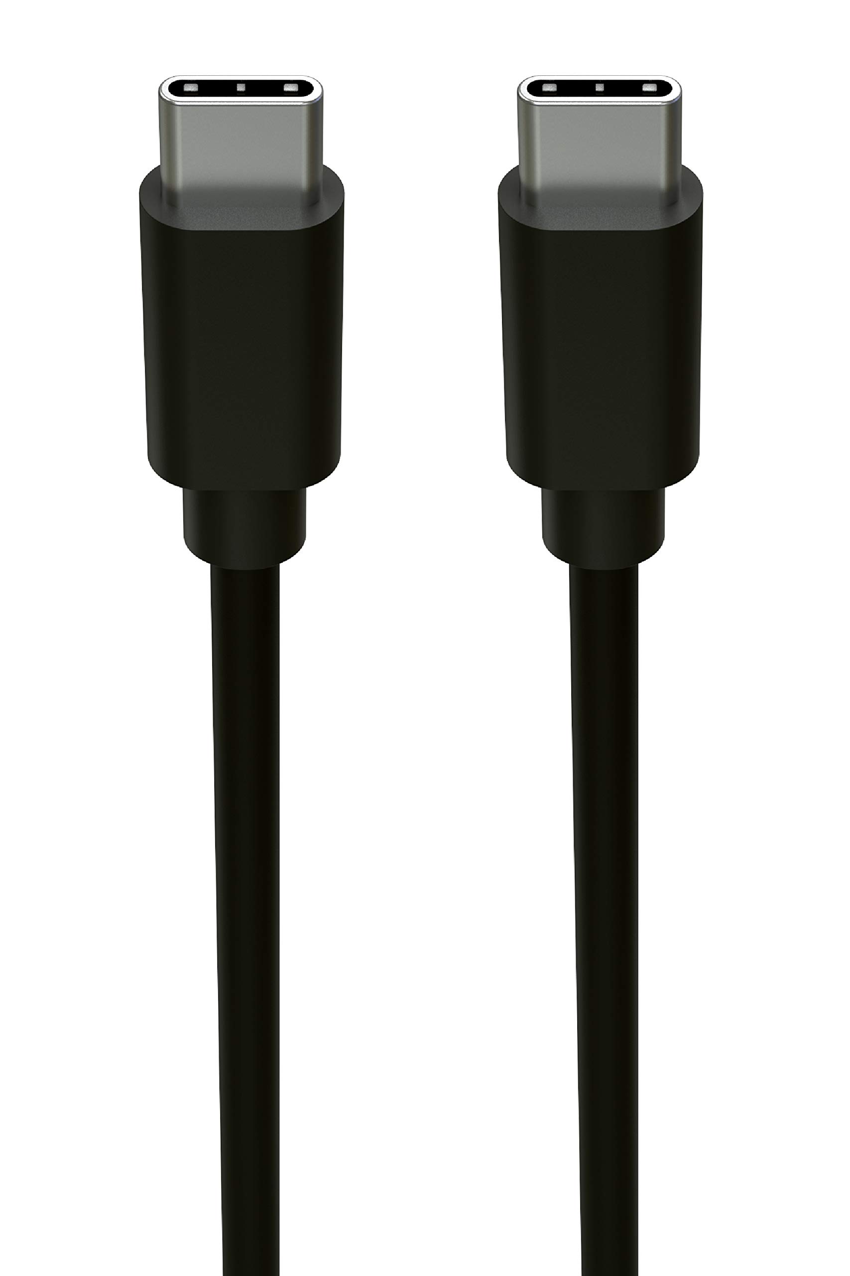 ANSMANN type-C/type-C USB data and charge cable with a length of 200 cm, very robust thanks to PVC-free TPE plastic and aluminium plug housing with integrated strain relief