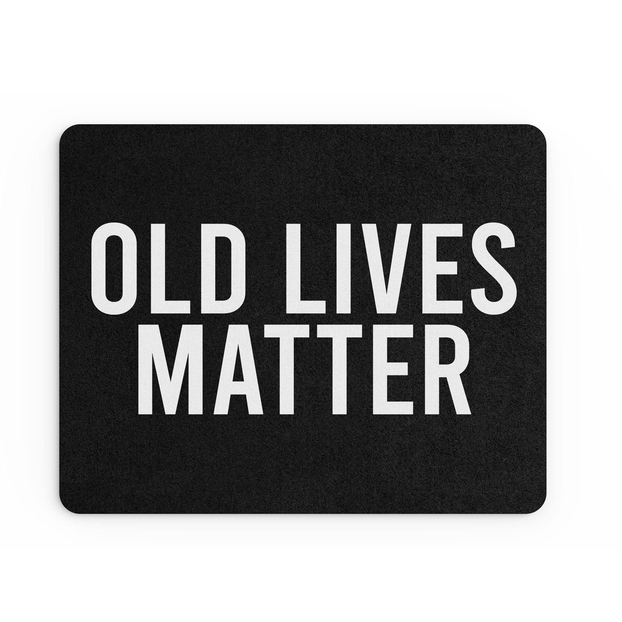 Tongue in Peach Funny Mouse Mat | Office Work Mousepad Desk Accessories Computers Admin Colleague | Old Lives Matter | Banter Age Jokes New Job | MM176