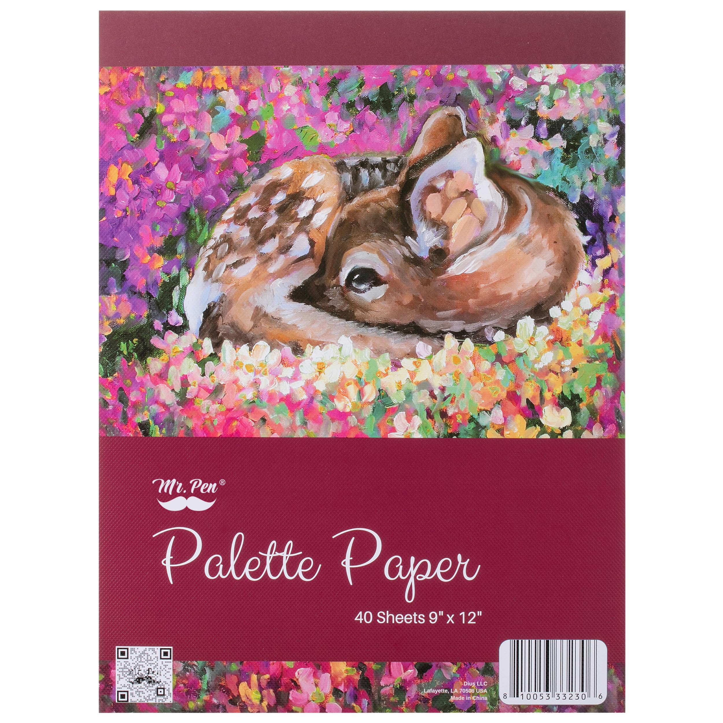Mr. Pen- Palette Paper Paint Pad, 9"x12", 40 Sheets, Acrylic Paint Pad, Disposable Paint Palette Paper