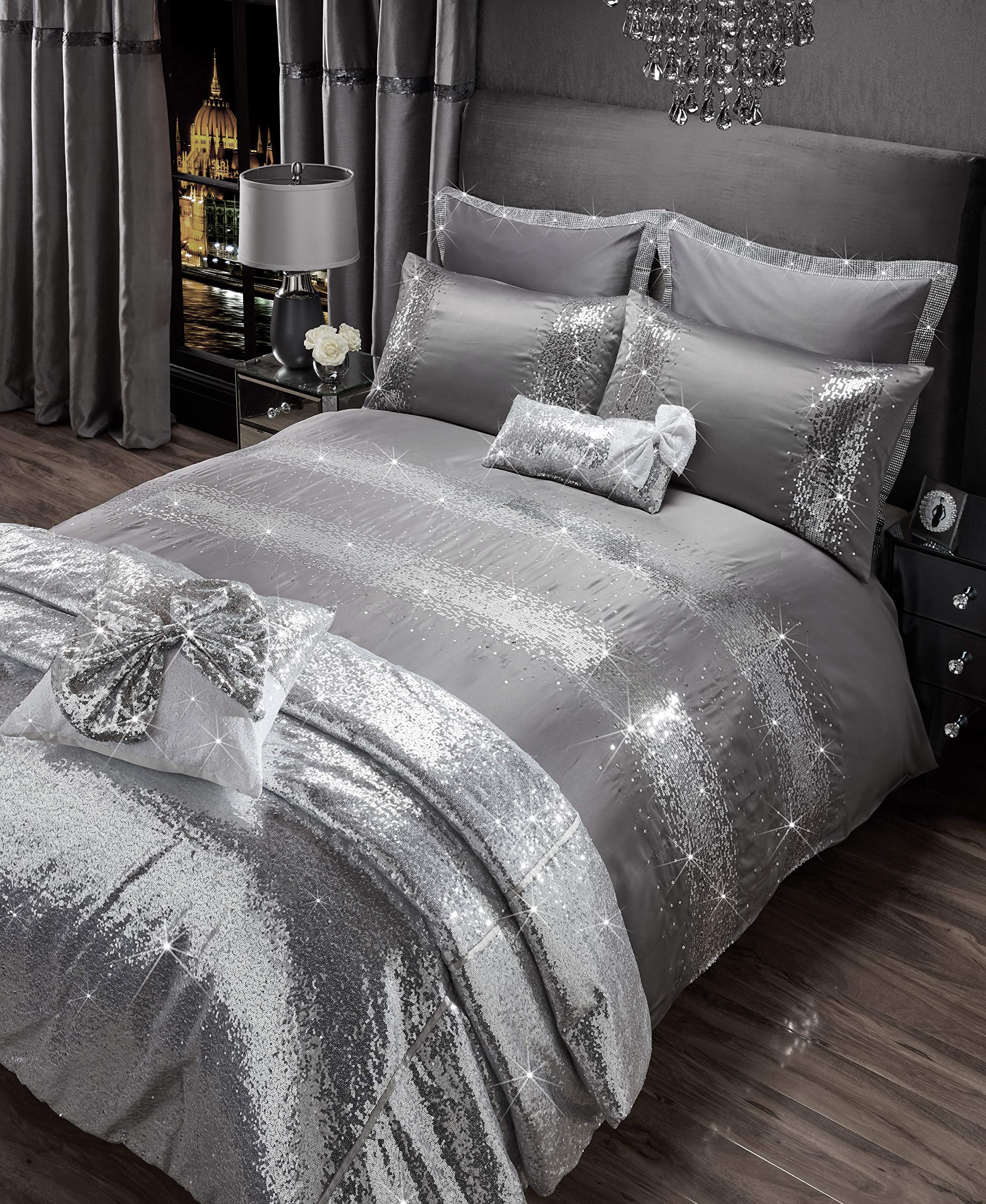 Sleepdown Caprice Reversible Printed Jasmine Duvet Quilt Cover - King