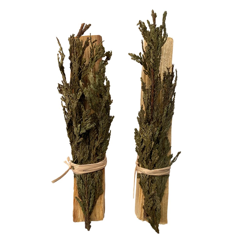 VIE Mini Smudge Cluster, Palo Santo with Cedar 4", Pack of 2