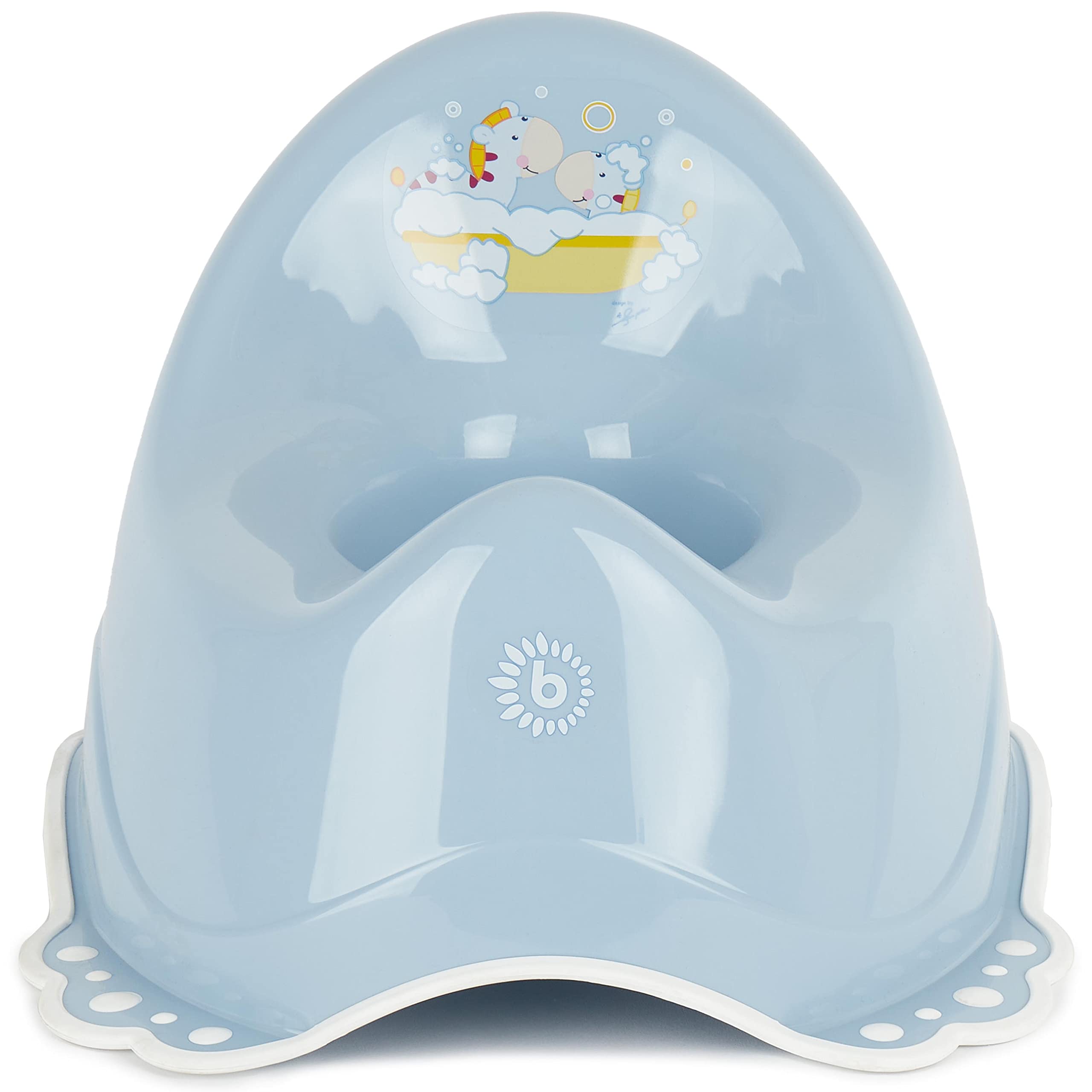 Bieco 11180711 Töpfchen für Kinder Children's Potty, Zebra Trendy Blue, 1 Stück (1er Pack)