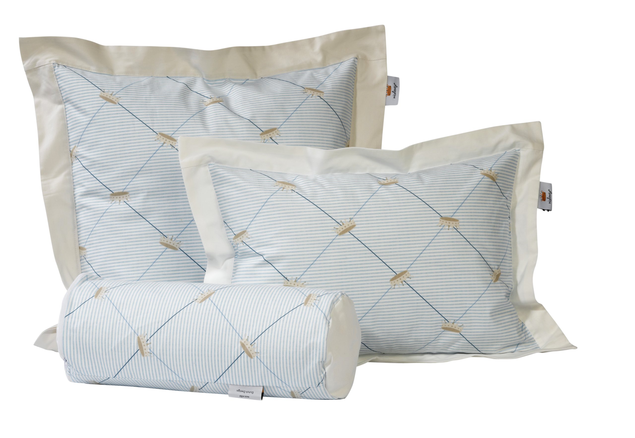 Nicolientje Throw Cushion (Blue)