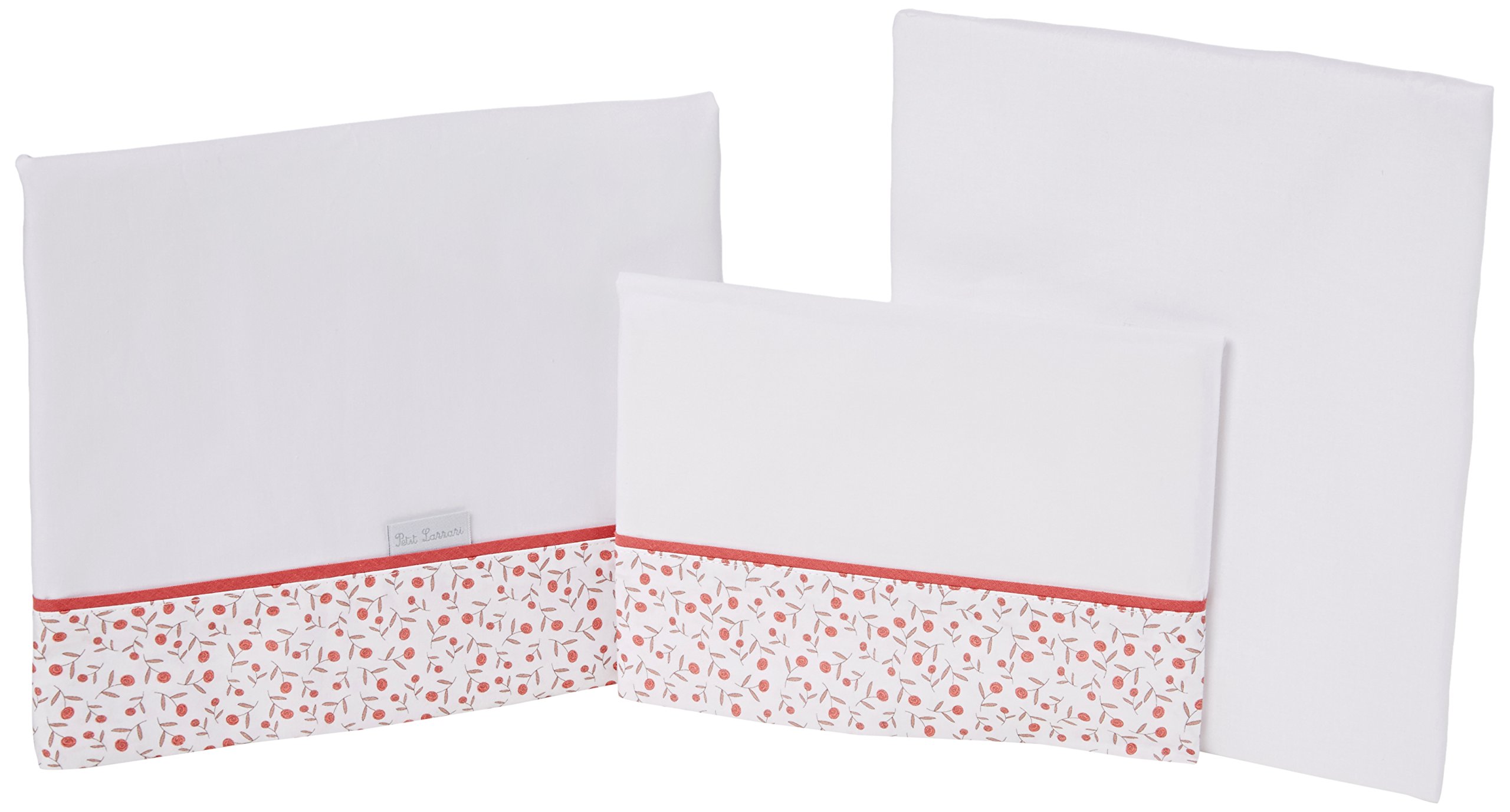 Petit Lazzari Liberty – Set of 3 Sheets for minicunas, 50 x 80 cm, Pink