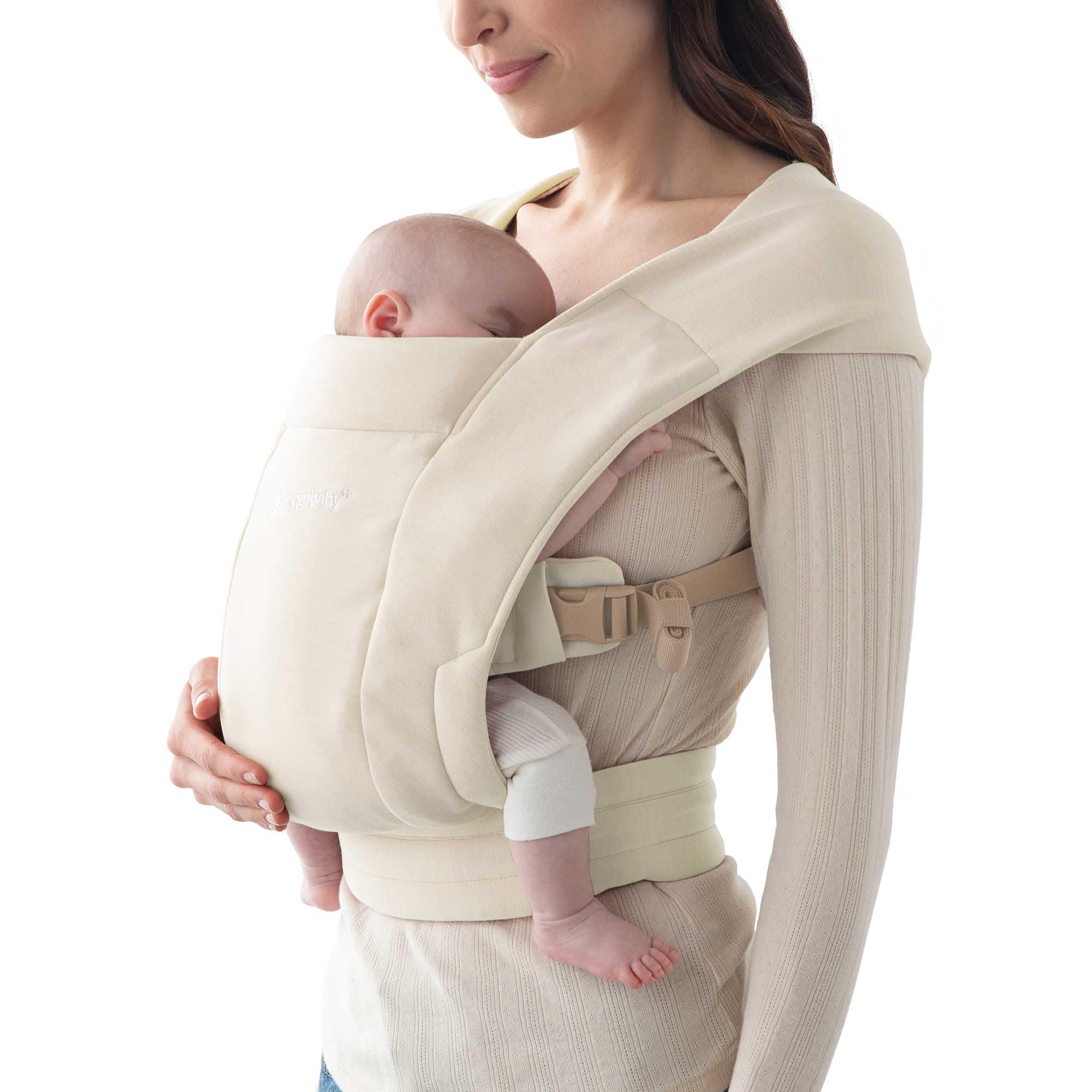 Ergobaby Embrace Cozy Newborn Baby Wrap Carrier (7-25 Pounds), Cream