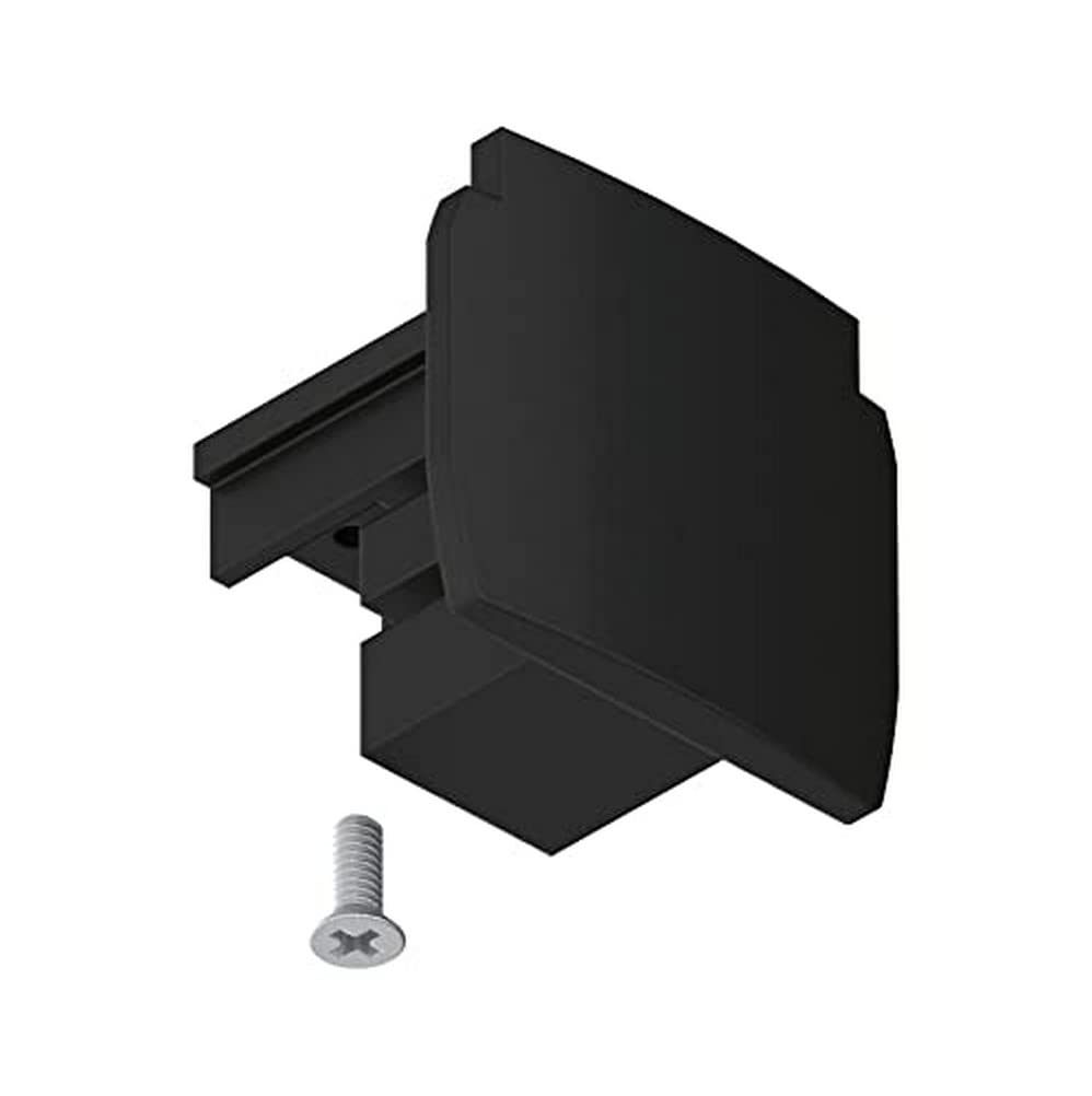 Paulmann ProRail3 91384 Rail System Connector End Cap Pack of 1 35 x 31.5 mm Black Rail Systems Ceiling Rail Plastic
