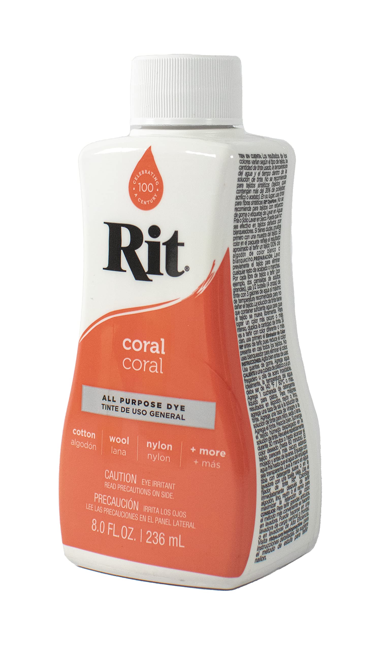 Rit Dye Liquid 236ml Coral