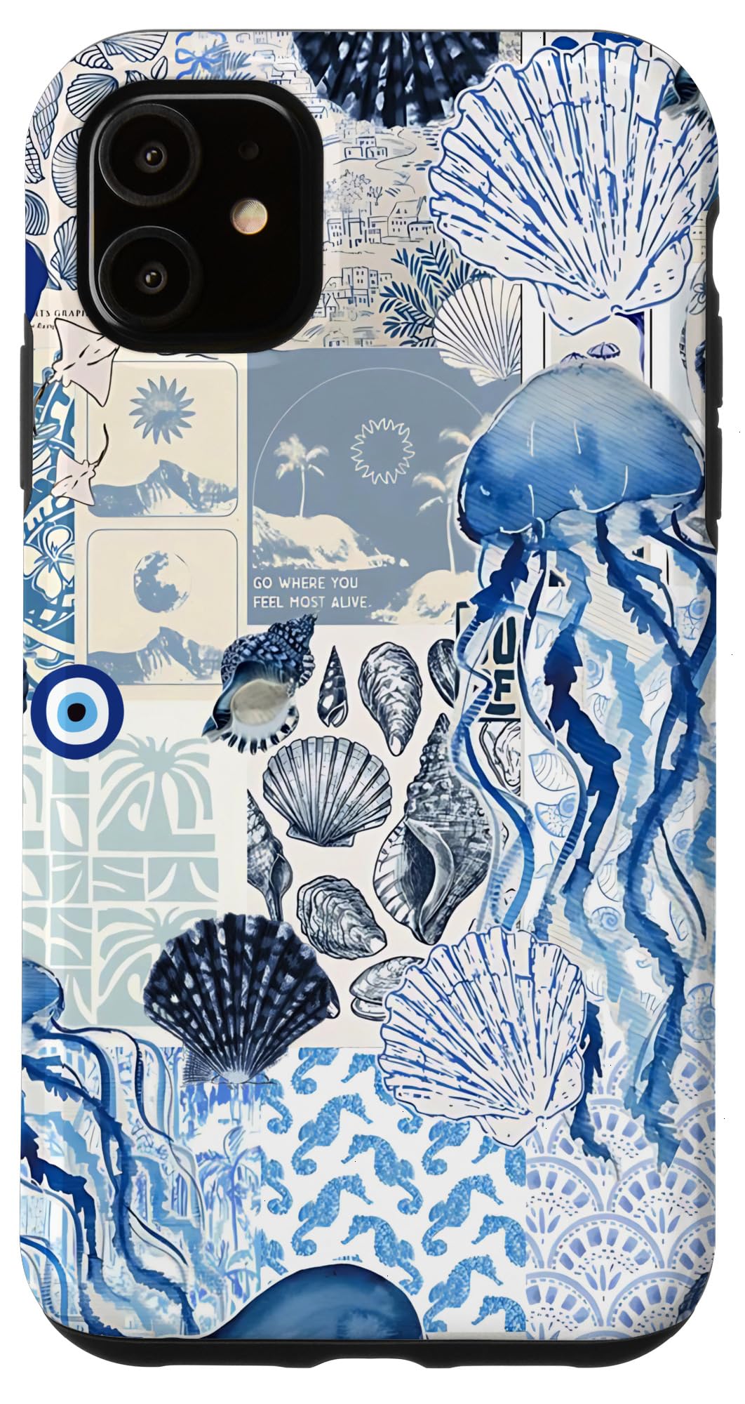 Coastal Granddaughter Aesthetic Preppy Seashell Ocean Case for iPhone 11