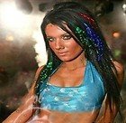 Light Up LED Hair Lights Extensions for Party Favors, Multi Red, Blue, Green, White, and Color Changing Fiber Optic Barrettes 15 Pack