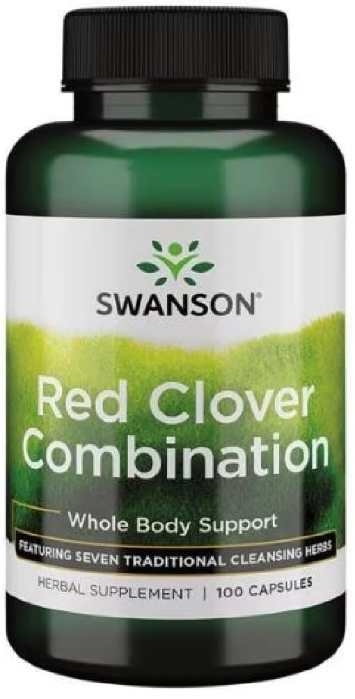 Swanson - Red Clover Combination | Unterstützung für Haut und Hormonausgleich - 100 Kapseln