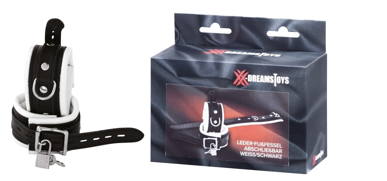 XX-DREAMSTOYS Ankle Cuffs Black/White One Size