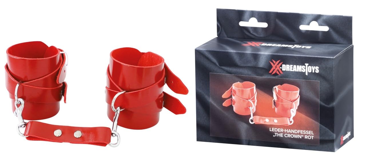 XX-DREAMSTOYS The Crown Handcuffs Red 26 cm