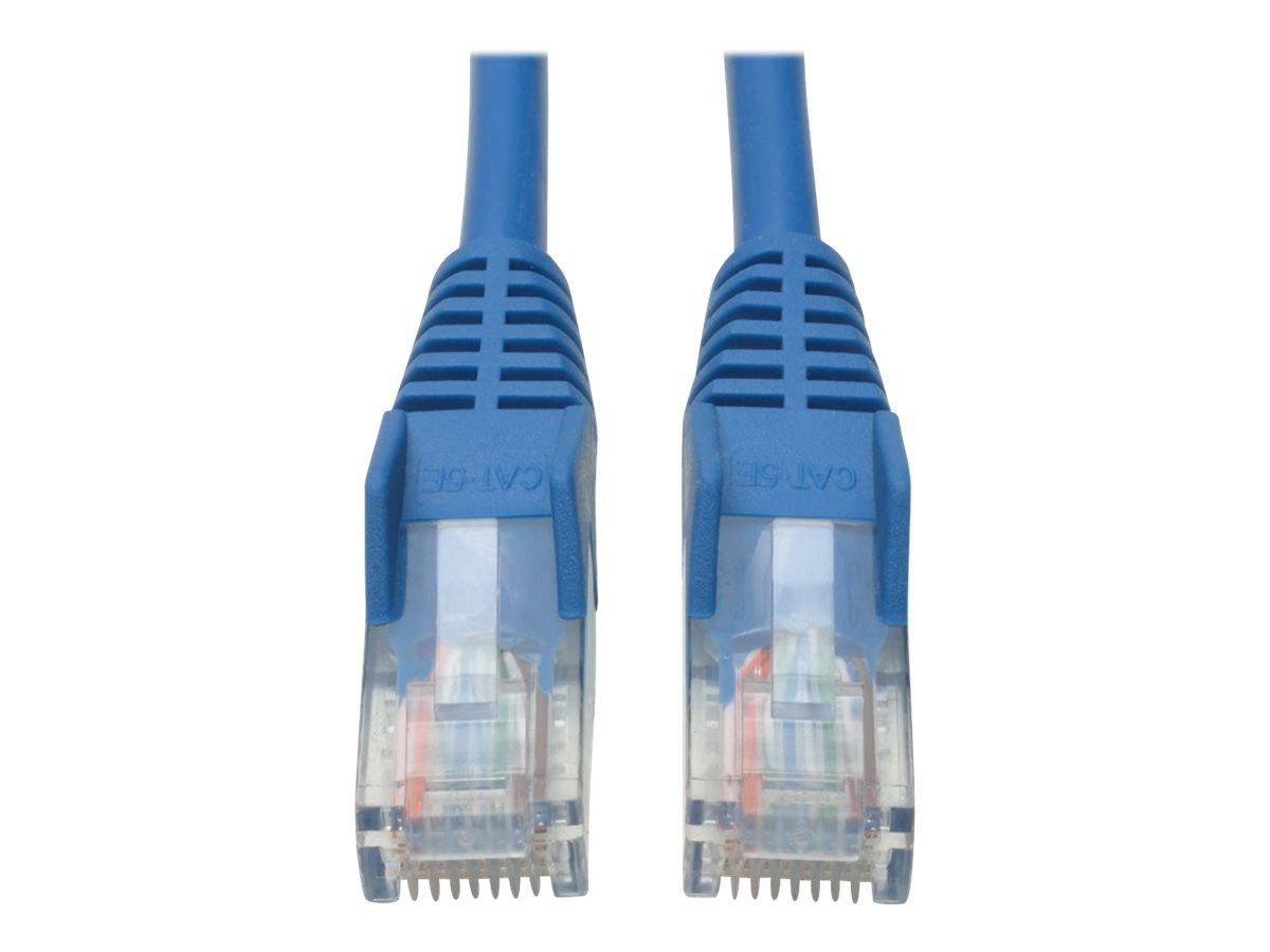 Tripp Lite Cat5e 350MHz Snagless Molded Patch Cable (RJ45 M/M) - Blue, 1-ft.(N001-001-BL)