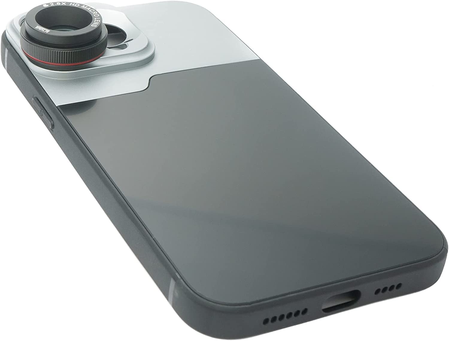 SYSTEM-S Macro Lens 2.8X HD Filter with Case in Black for iPhone 14 Pro Max