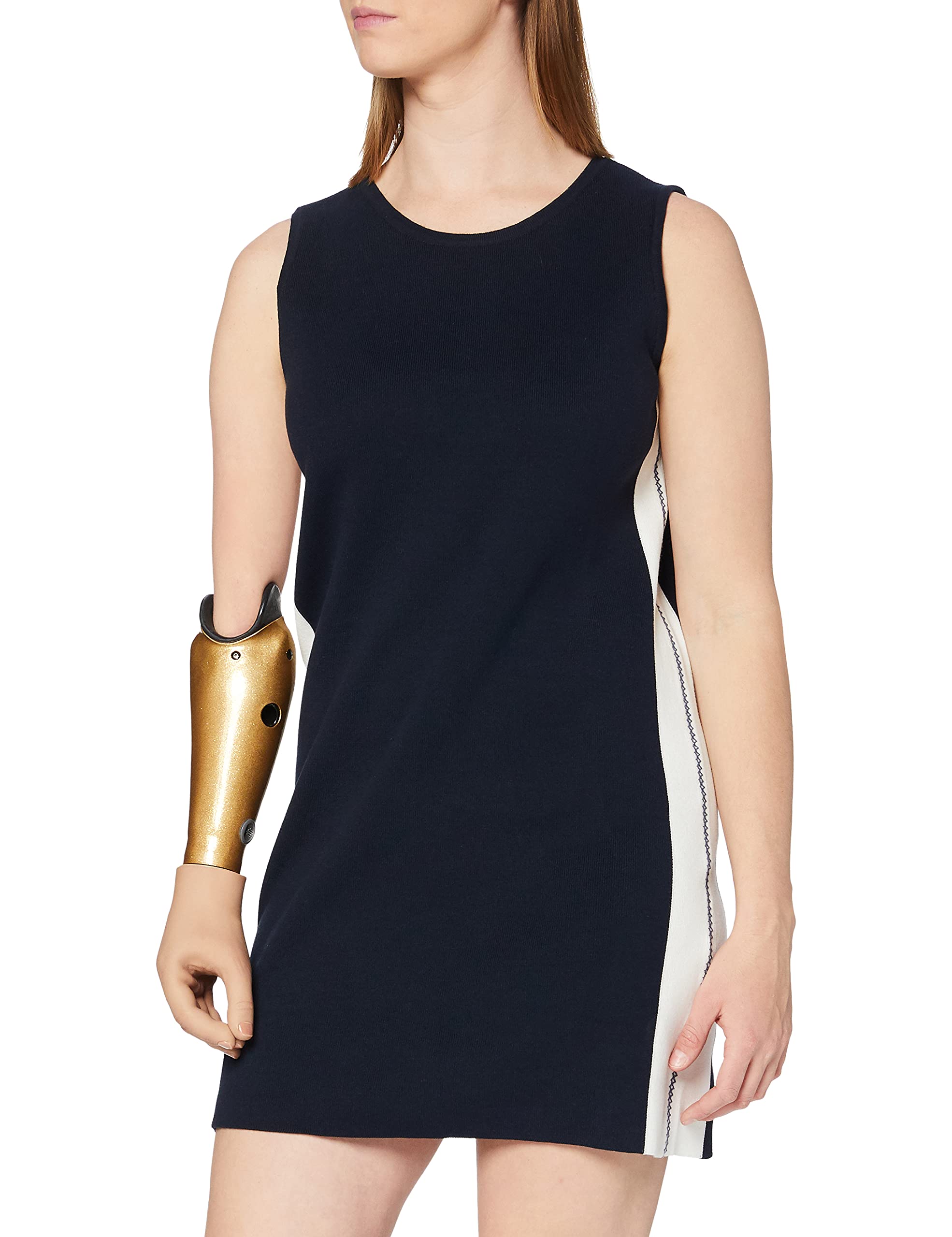 Yargıcı Women's Mini Knit Dress, Blue (Navy 004), 10 (Size: 36)