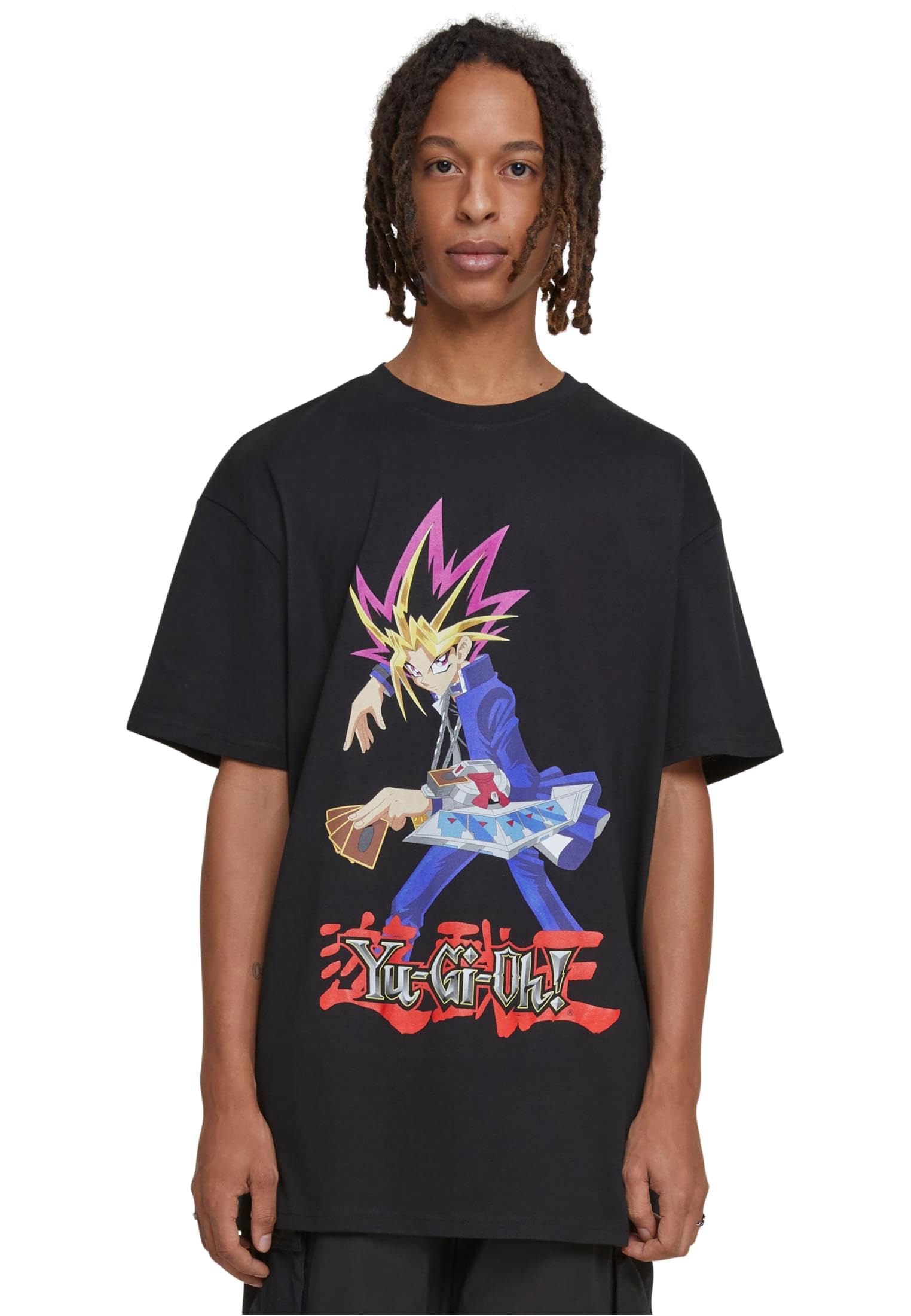 Mister Tee Herren T-Shirt Yu-Ghi-Oh Duell Heavy Oversize Tee Black XS