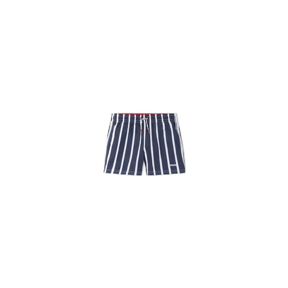Pepe Jeans Boy's Stripe Swimshort Swim Trunks, Blue (Navy), 8 Years