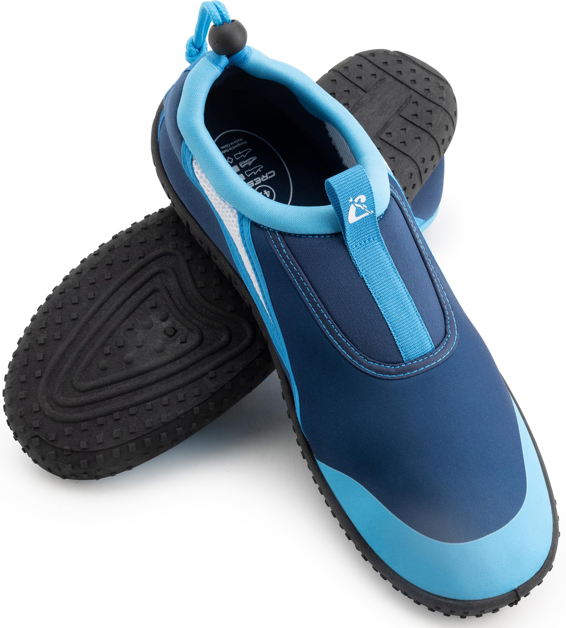 Cressi Coco Shoes Junior Aquashoes Designed for Water Sports and Comfortable Walking in Humid Environments, Sea and Beach, Blue/Azure, 10 Junior UK (28 EU)