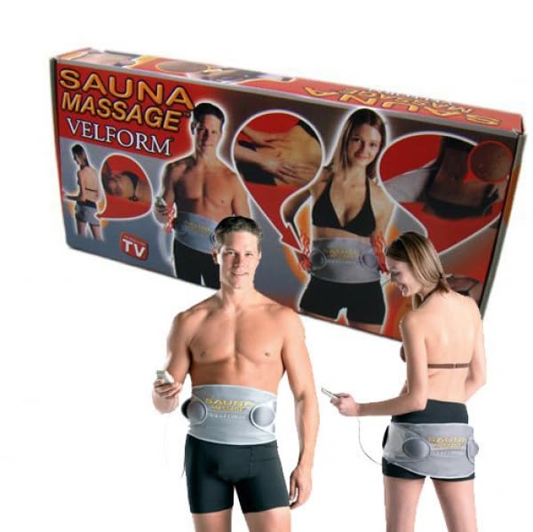 HK Online Vibrating Sauna Massage Slimming Belt for Waist Trimming, Unisex & Adjustable Black