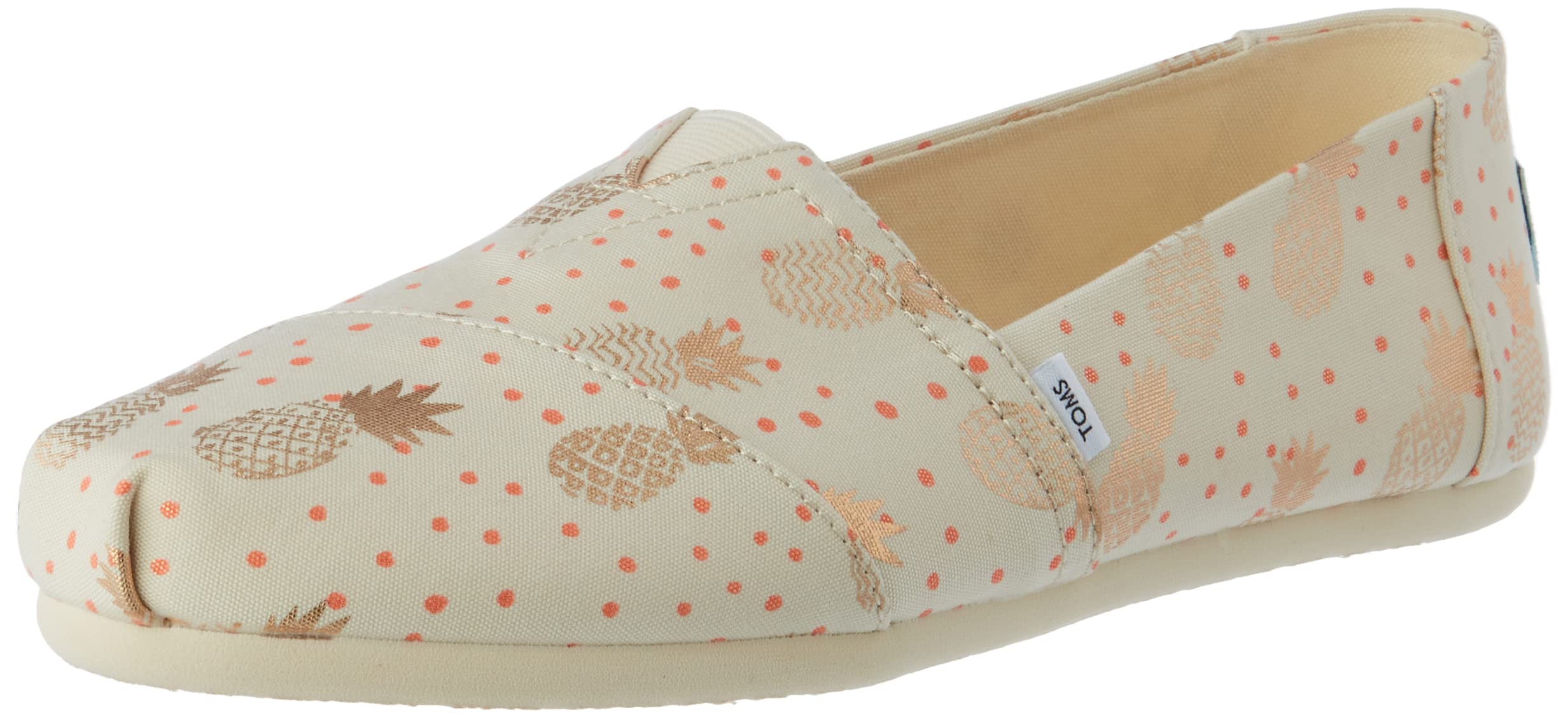 TOMS Women's Alpargata Loafer Flat, Pineapple Natural, 3.5 UK