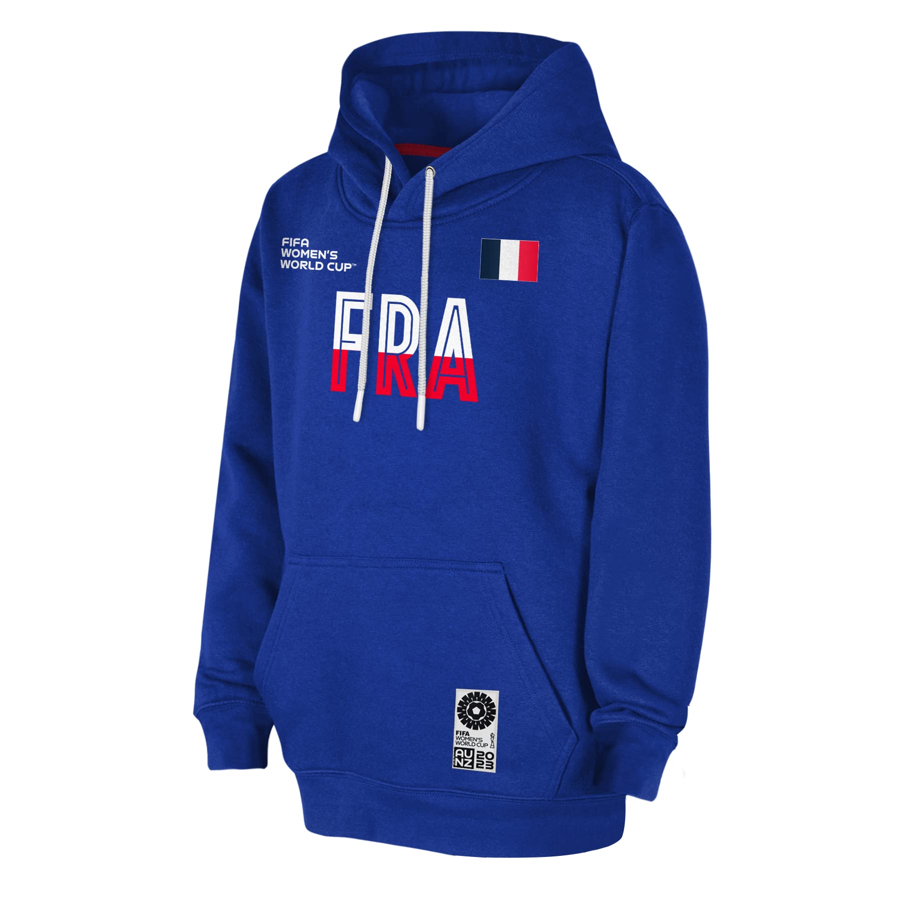 Official 2023 Women's Football World Cup Adult Team Hoodie, France, Blue, Small