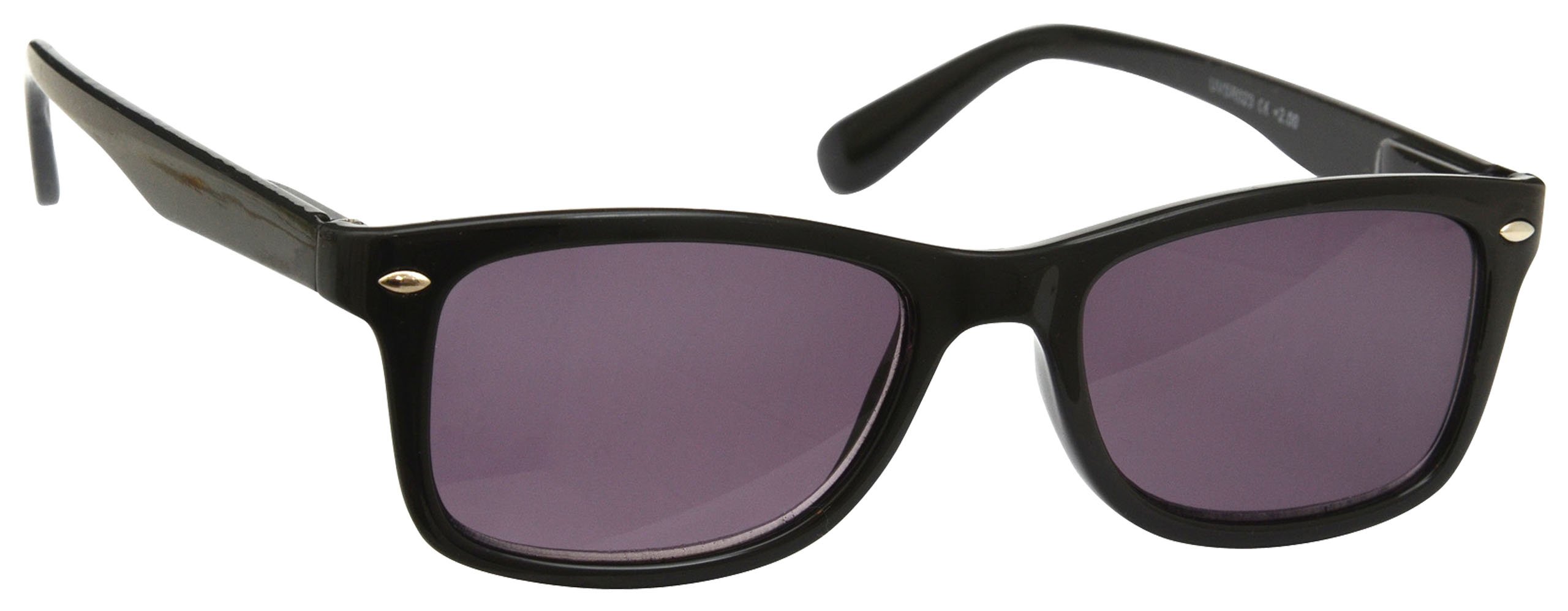 The Reading Glasses Company Black Sun Readers UV400 Mens Womens Spring Hinges S23-1 +3.50