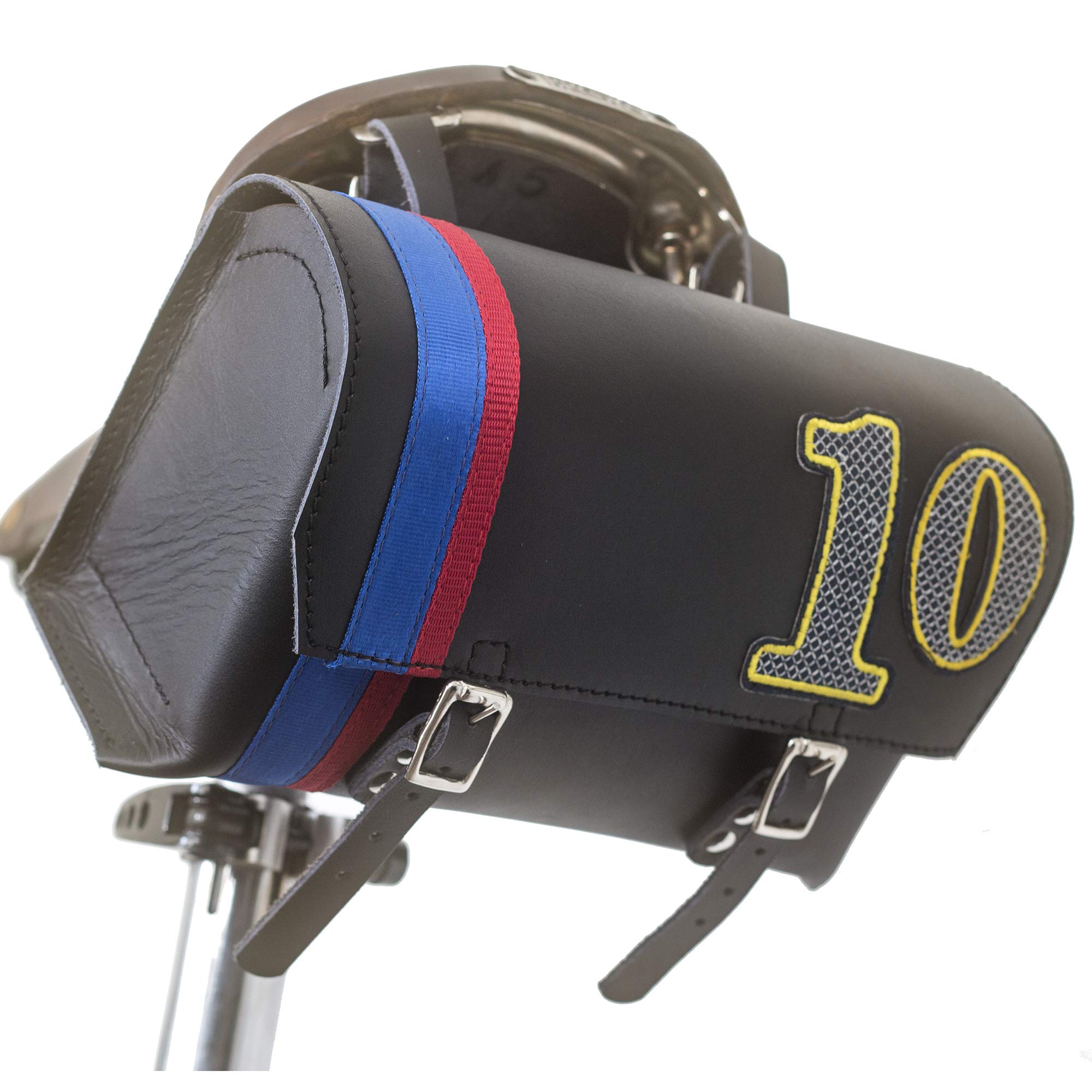 London Football Tribute Collection Leather Handlebar Saddle Bag Shirt Various Numbers BLACK Red Blue (Number 10)